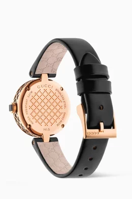 Buy Gucci Black Diamantissima Watch, 27mm For Women Online