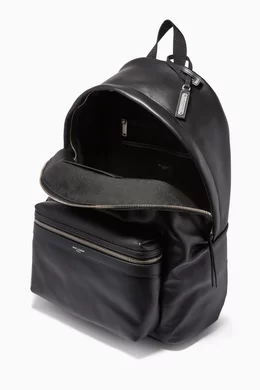 city backpack in matte leather Padded backpack straps for comfort and hands City Backpack  Mocha/Gold |
