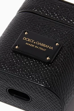 DOLCE & GABBANA AirPods ケース DEVOTIONドルガバ Dolce & Gabbana Pink Silicone Devotion Heart Bag Gold Chain
