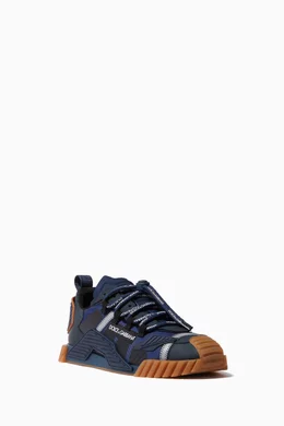 Buy Dolce & Gabbana Blue NS1 Sneakers in Mesh & Leather For  display picture 1