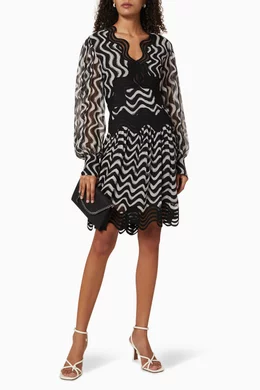kinley mini dress black Kinley Rhinestone Mesh Lace-Up Mini Dress