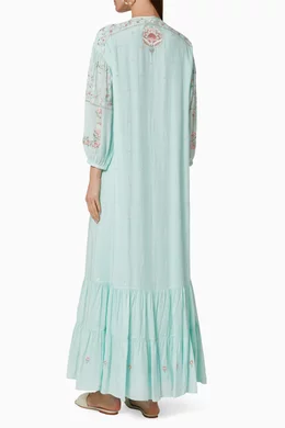 Buy Anita Dongre Blue Fira Viscose Blend Maxi Dress For Women Online |  Ounass Oman