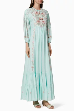 chinese dress ladies Izar Printed Sequin Dress – Melange Singapore main image 0
