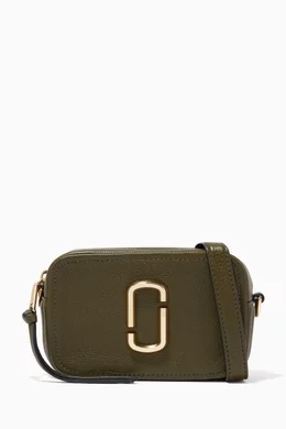 Buy Marc Jacobs Green The Softshot 17 Crossbody Bag in Leather For