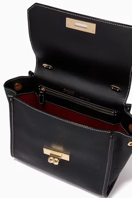 Buy Bally Black Breeze Tote Bag in Leather For Women Online Ounass Oman