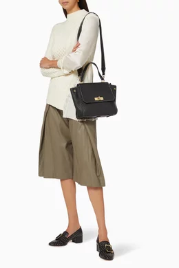 Buy Bally Black Breeze Tote Bag in Leather For Women Online Ounass Oman