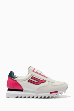Buy Bally White Gavinia Sneakers in Leather For Women Online - Main Image