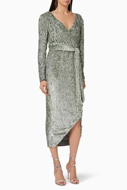 Buy Rachel Gilbert Green Malery Sequin Embellished Gown For Women Online |  Ounass Oman