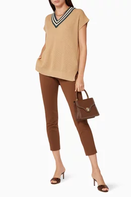 Buy Weekend Max Mara Neutral Fervida Wool Vest For Women Online Ounass Oman