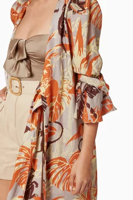 Buy Juan De Dios Pink Agua Alta Linen Dress For Women Online | Ounass Oman