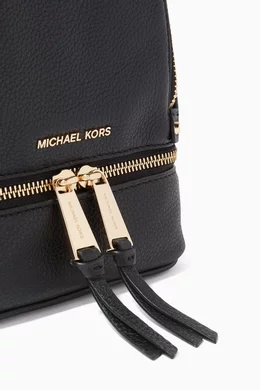 Buy Michael Kors Black Rhea Mini Convertible Backpack in  display picture 1