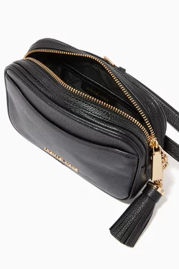 Pebbled leather convertible belt bag deals