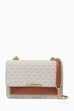 Buy Michael Kors White Jade Large Shoulder Bag in Canvas Leather For Women Online Ounass Oman