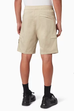 Buy Stone Island Neutral Ghost Piece Bermuda Shorts in Stretch Cotton Wool Satin For Men Online Ounass Oman