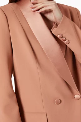 slim fit dress slacks Any Old Iron Rose Gold Blazer Jacket main image 0
