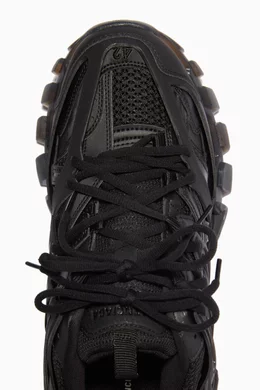 Buy Balenciaga Black Track Clear Sole Sneakers in Mesh & Nylon For 