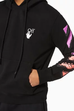 Buy Off-White Black Marker Arrows Slim Cotton Hoodie For Men