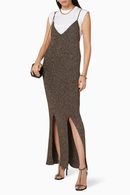 ganni glitter knit dress Buy Brown Strap For Women Online Fwrd