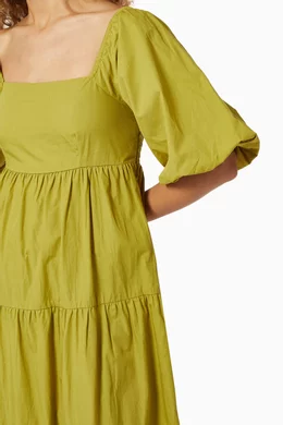 light blue casual midi dress Elery Light Blue Midi Dress - US 4
