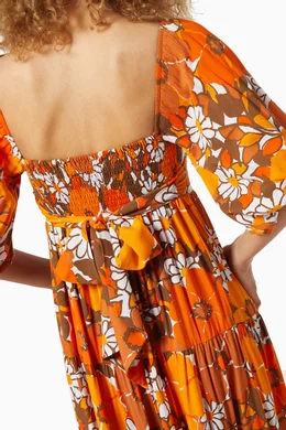 faithfull the brand kiona midi dress Faithfull The Brand Kiona Floral Midi Dress