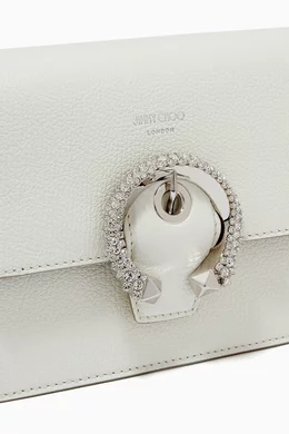 Buy Jimmy Choo White Madeline Crossbody Bag in Goat Leather For