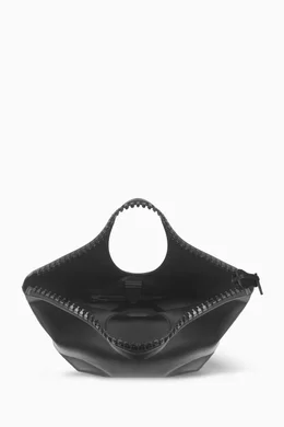 BALENCIAGA バック Balenciaga Black Calfskin Leather Papier Zip-Around Triple Bag