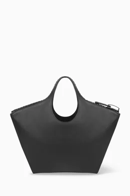 BALENCIAGA バック Buy Balenciaga Black Megazip XL Basket Bag in Shiny Smooth