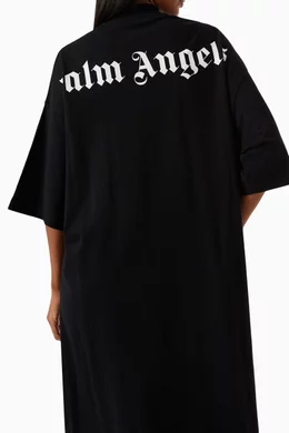 palm angels oversized t shirt dress Palm Angels I Love PA T-Shirt Dress