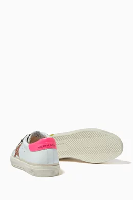Buy GOLDEN GOOSE White May Glitter Star Sneakers with Shiny