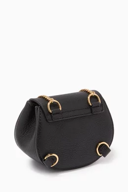 chloe mini drew crossbody backpack Chlo Bag lock fastening Buy Chlo Black Mini Drew