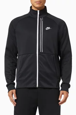 Buy Nike Black Sportswear Tribute N98 Jacket in Recycled Polyester For Men Online Ounass Oman