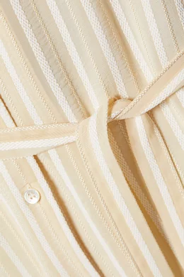 Buy Rito Neutral Stripe Jacquard Dress For Women Online | Ounass Oman