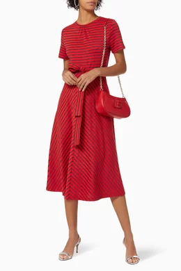 open lace back dress Yindi Backless Boat Neck Maxi Dress Red