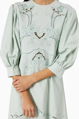see by chloe embroidered dress See By Chlo Crepe floral guipure mini dress