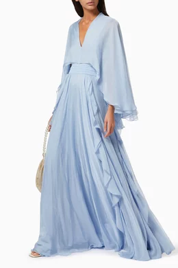 blue prom dress with lace sleeves Dusty Blue Sequined A-Line Long Sleeves Sweetheart Prom Dress  Dbrbridal