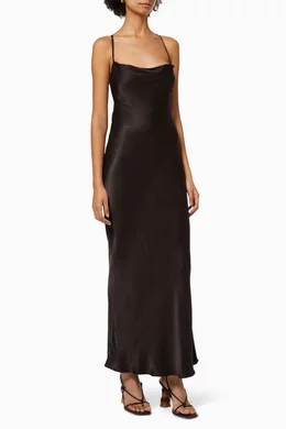 shona joy giselle cocktail midi dress Giselle Balloon Sleeve Midi Dress With Belt Moss By Shona Joy  High St.  Hire