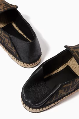 Buy Fendi Color Espadrilles in FF Nylon Jacquard Online for Men Ounass Oman