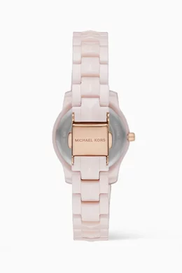 Michael Kors Runway Mercer Pink Ceramic 28MM Watch MICHAEL KORS Women main image 2
