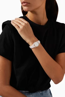 Buy Michael Kors Pink Runway Mercer Ceramic Quartz Watch  display picture 1