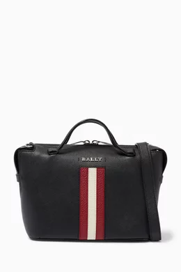 Buy Bally Black Supra Bowling Bag in Leather For Women Online Ounass Oman
