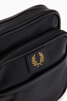 Buy Fred Perry Black Crossbody Bag in Pique PU For Men Online Ounass Oman
