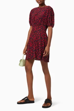 Buy Faithfull The Brand Red Sidonie Mini Dress in Rayon Crpe For Women  Online | Ounass Oman