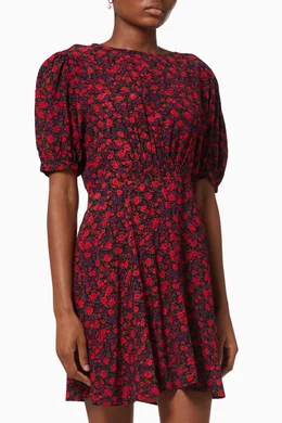 Buy Faithfull The Brand Red Sidonie Mini Dress in Rayon Crpe For Women  Online | Ounass Oman