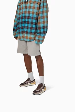 Buy Nike Grey Waffle One Sneakers in Suede Mesh For Men Online