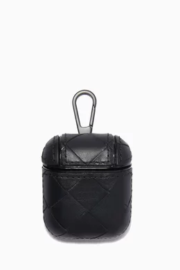 Buy Bottega Veneta Black AirPods Case in Intrecciato Nappa For Men
