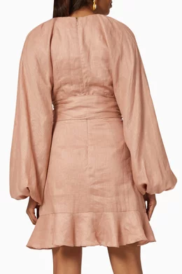keepsake the label fallen dress Keepsake The Label Fallen Long Sleeve Golden Floral Dress