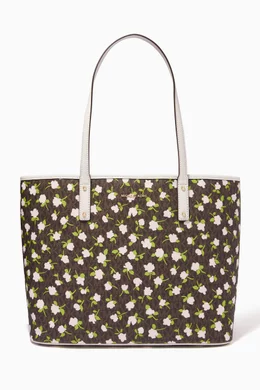 Buy Michael Kors Multicolour Carter Tote Bag in Floral Logo Canvas For Women Online Ounass Oman