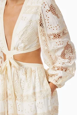 zimmermann aliane embroidered dress Hire White Floral Maxi Linen Gown Zimmermann Aliane Billow Long Dress:  Womens Plus Size Designer Evening Dresses & Ball Gowns Rentals Sydney  Online – PLUSH AND POSH main image 1