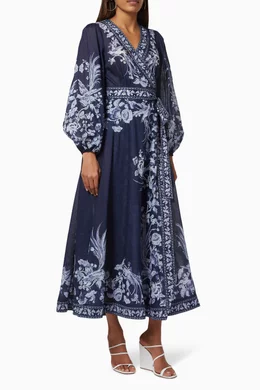white linen dress india Aroha Maelin – Kala Cotton White Summer Dress with Pull-Thread Embroid –  White Co India main image 0
