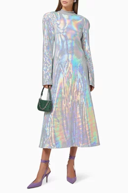 marisol midi dress Yellow Printed ECOVERO Summer Midi Dress XS / Butter Seashells